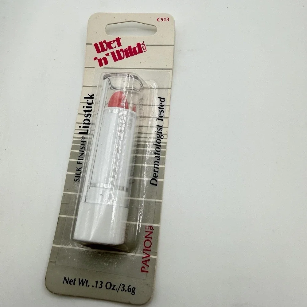 Vtg Wet 'n Wild Silk Finish Lipstick 1991 Pavion NOS Sealed Blister Pack LOT 10